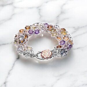 Tacori 18k925 Color Medley Multi Strand Gemstone Bracelet